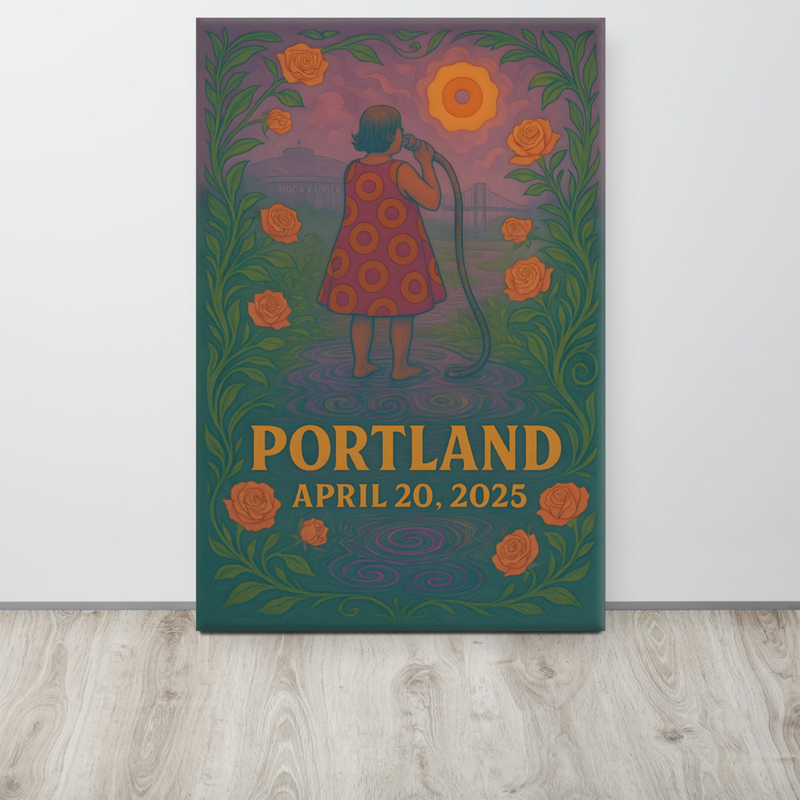 Phish Canvas Spring Tour 2025 Portland Lot Canvas Phish Print