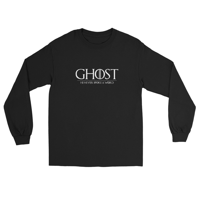 Ghost He Never Spoke a Word Long Sleeve Shirt