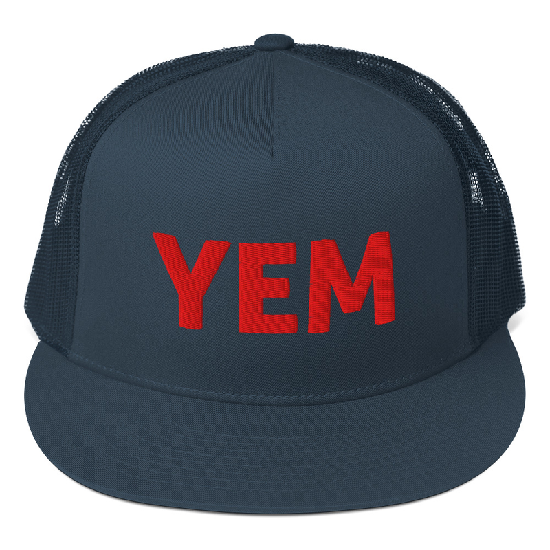 YEM Embroidered Foam Trucker Hat