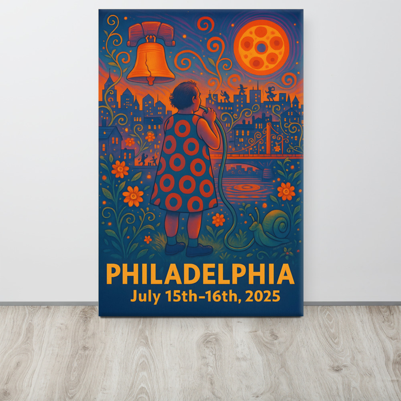 Phish Canvas Summer Tour 2025 Philly Lot Canvas Phish Print Philadelphia
