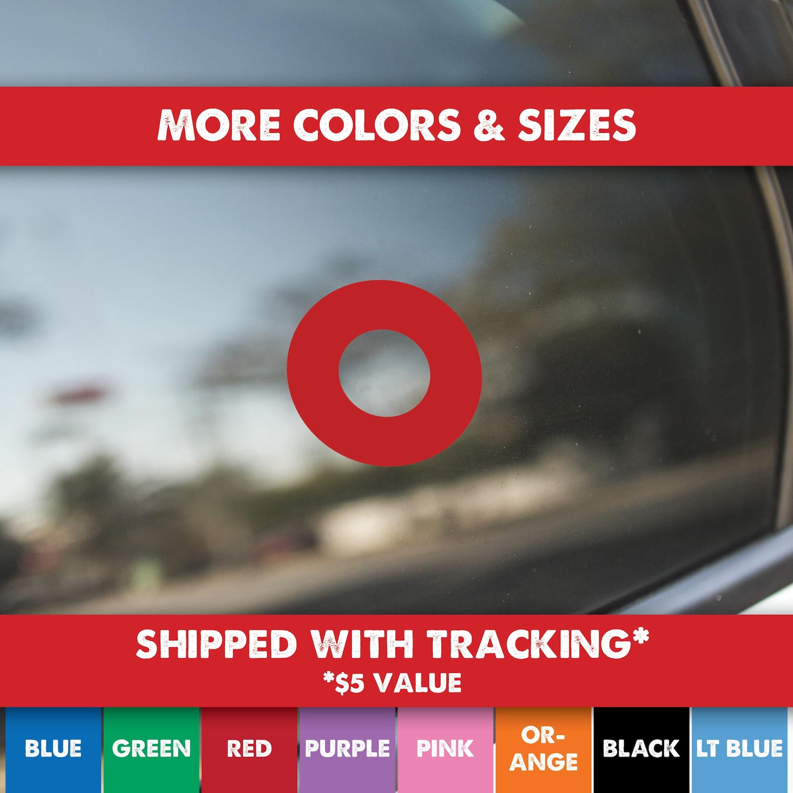 Circle Donut Vinyl Sticker Decal