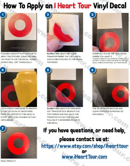 Circle Donut Vinyl Sticker Decal