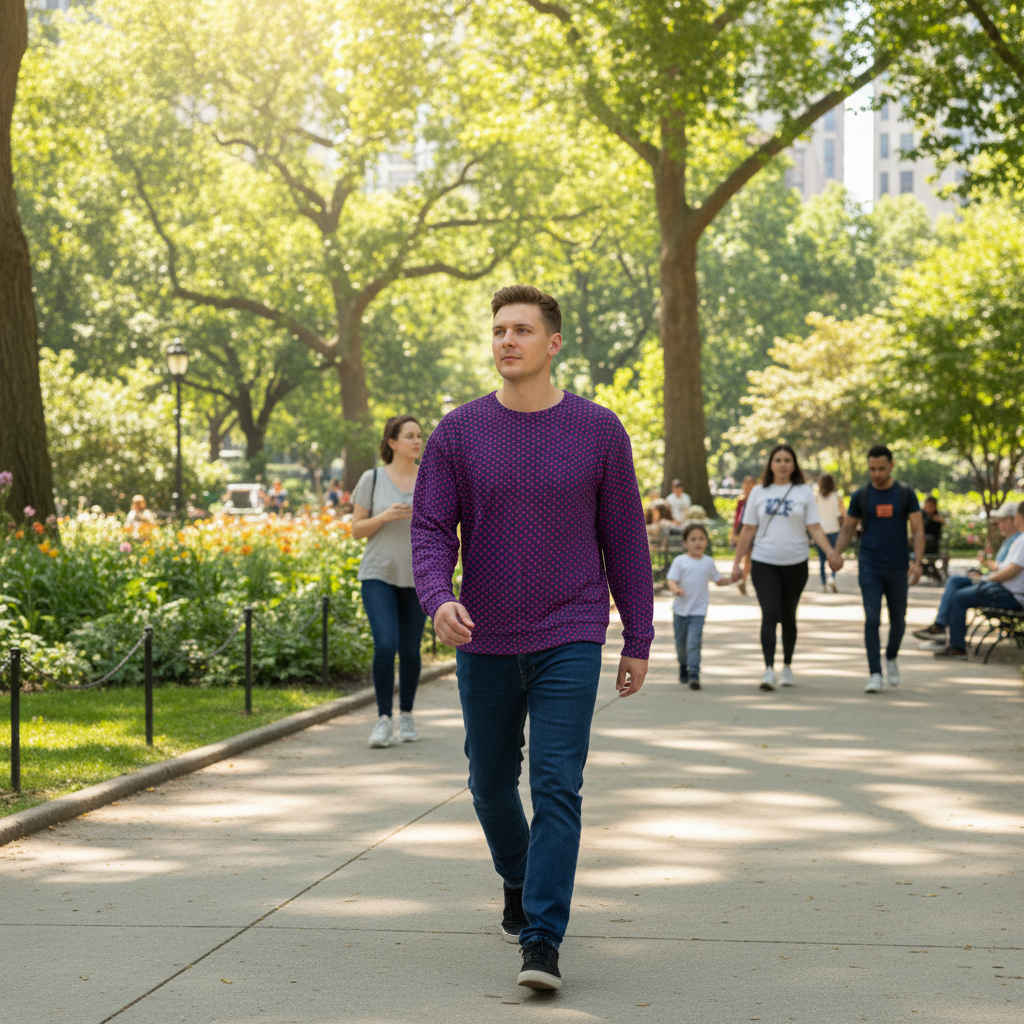 Red Circle Donut Unisex Sweatshirt - IHT