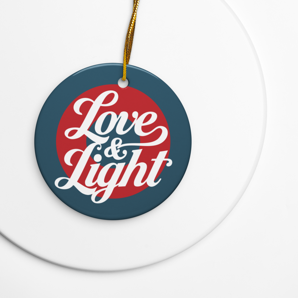 Love and Light Ceramic ornament
