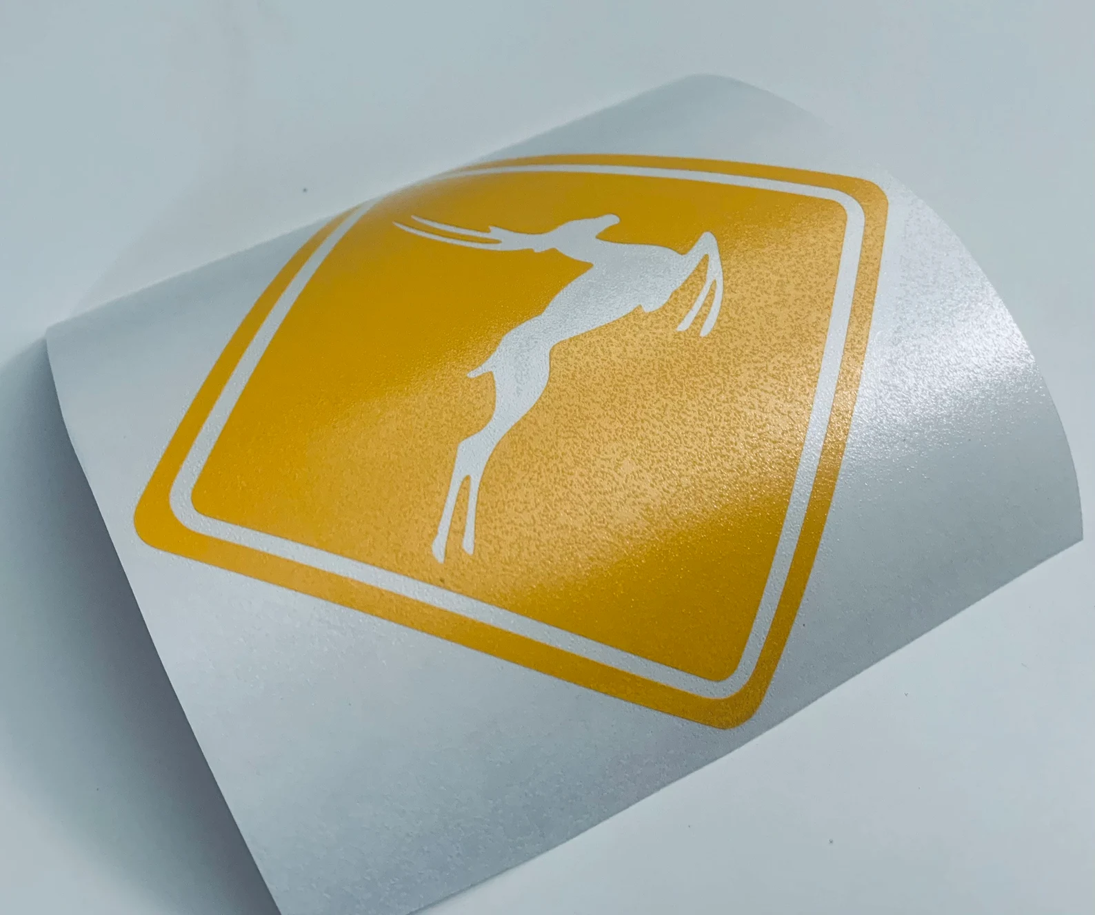 Antelope Caution Sign Vinyl Sticker Decal