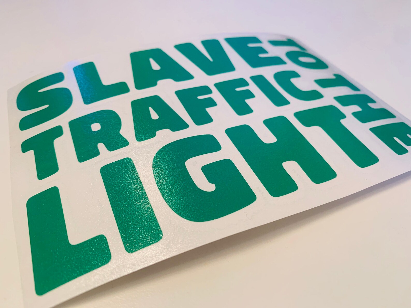 Slave to the Traffic Light Vinyl Sticker Decal