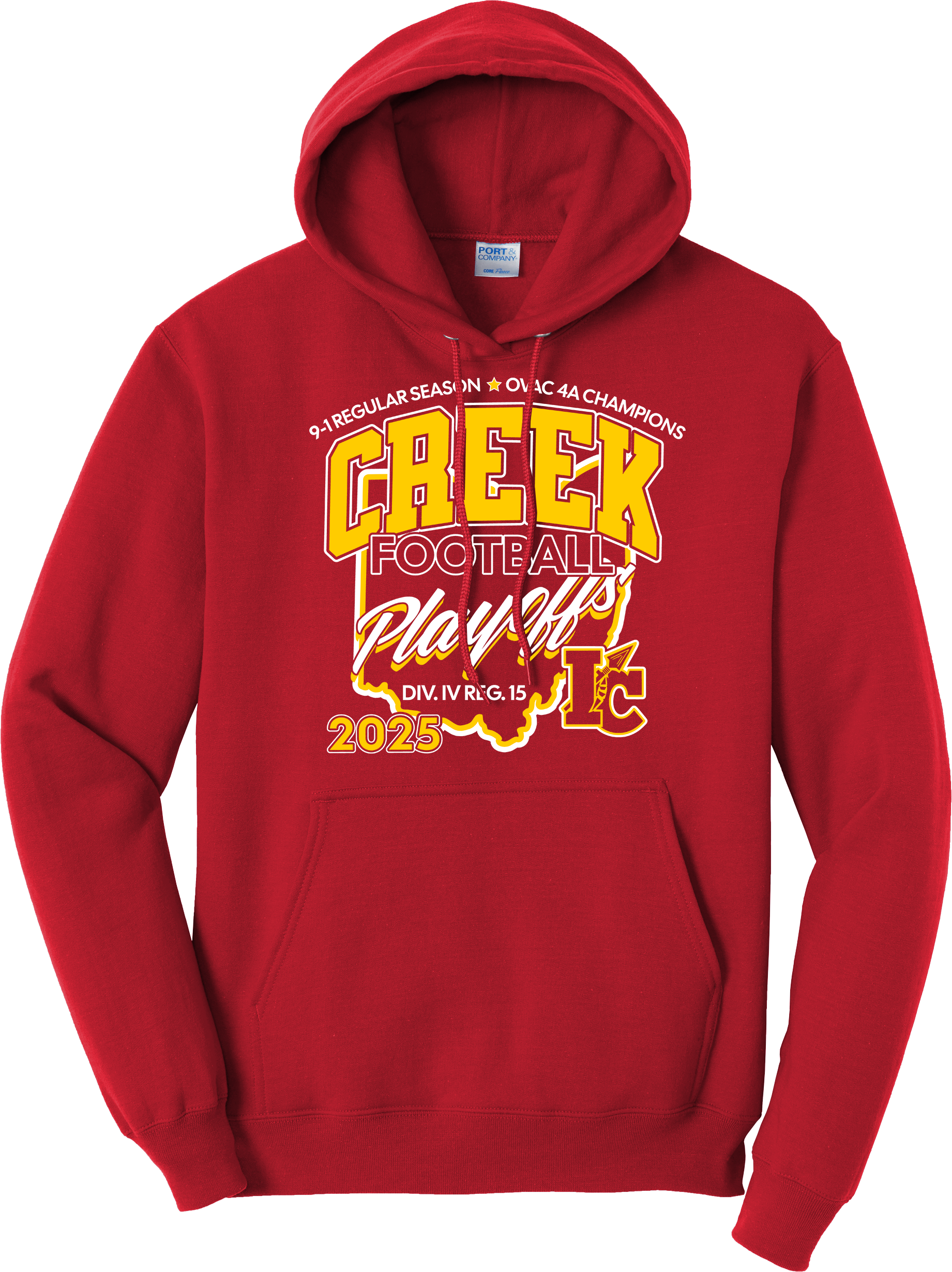 Indian Creek Football 2025 Playoff Hoodie
