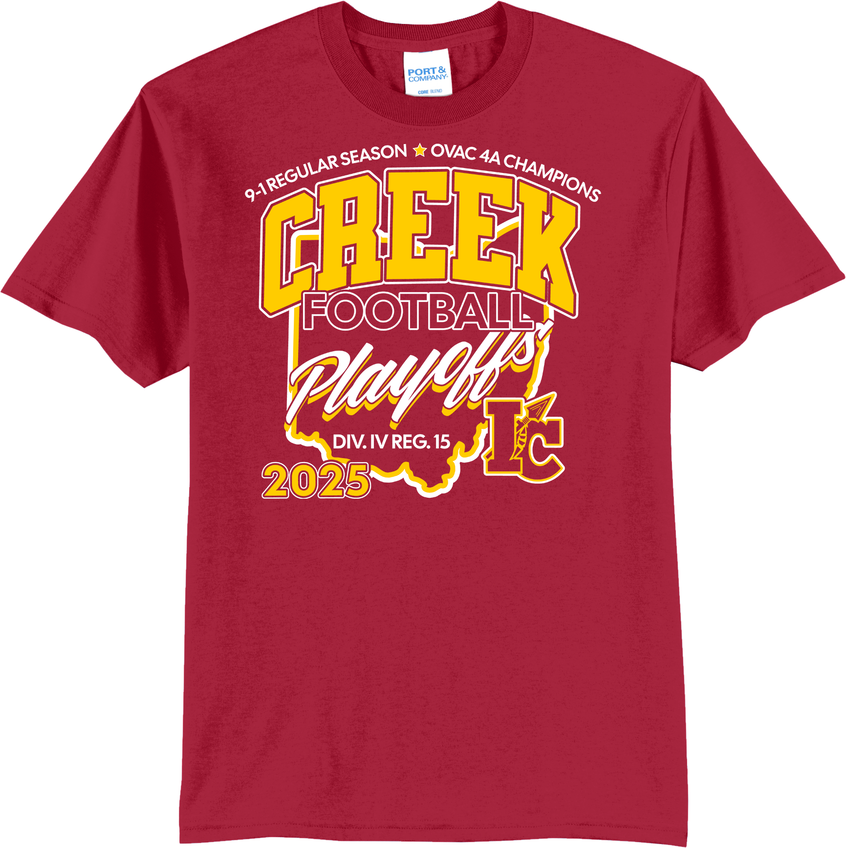Indian Creek Football Playoff Shirt 2025