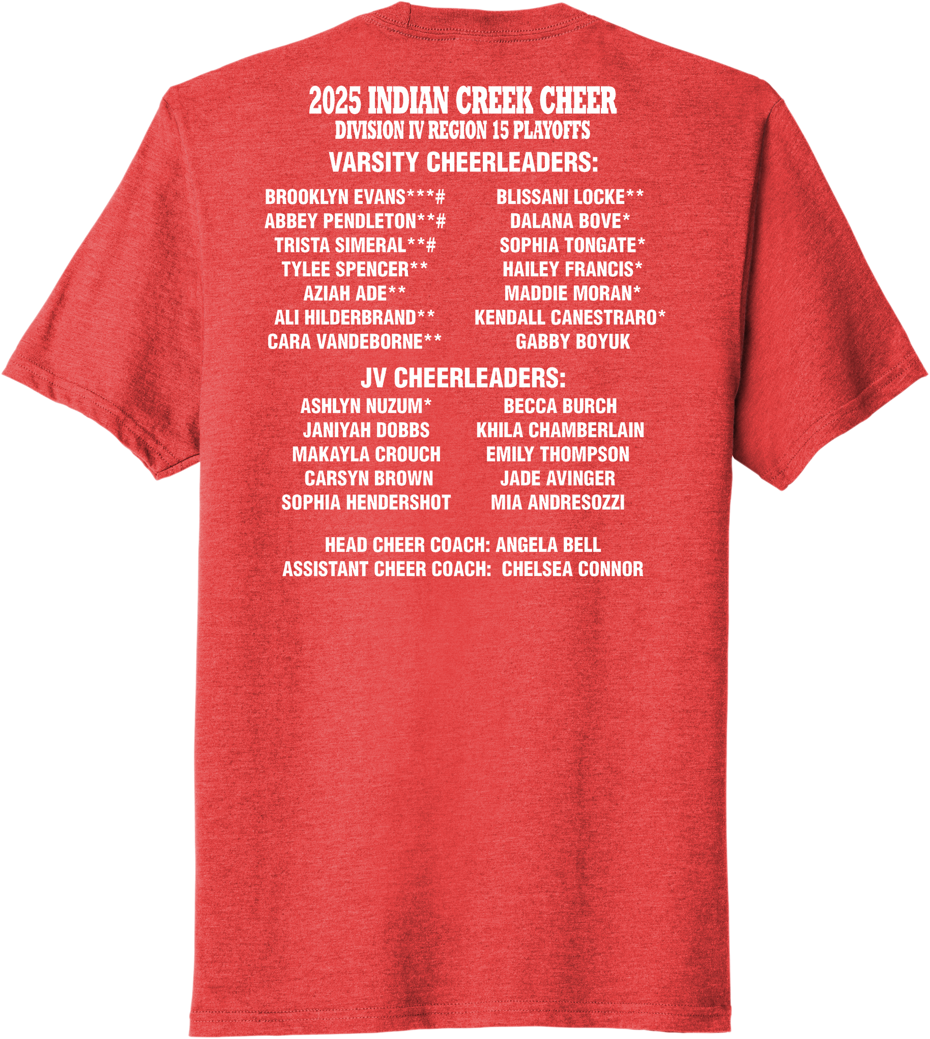 Indian Creek Football 2025 Playoff - Cheer Tri-Blend Tee
