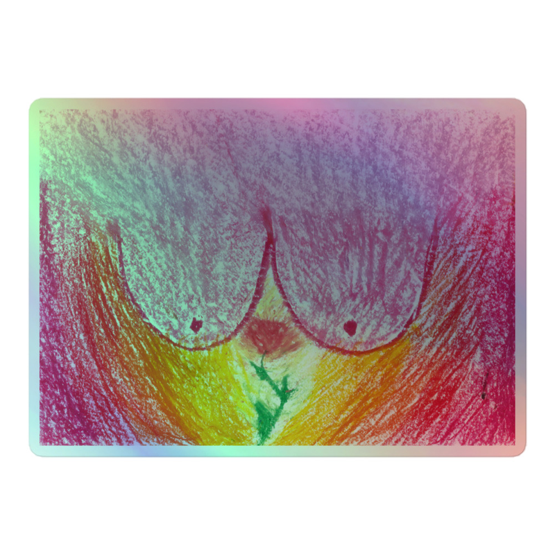 Holografiniai "boobies" lipdukai