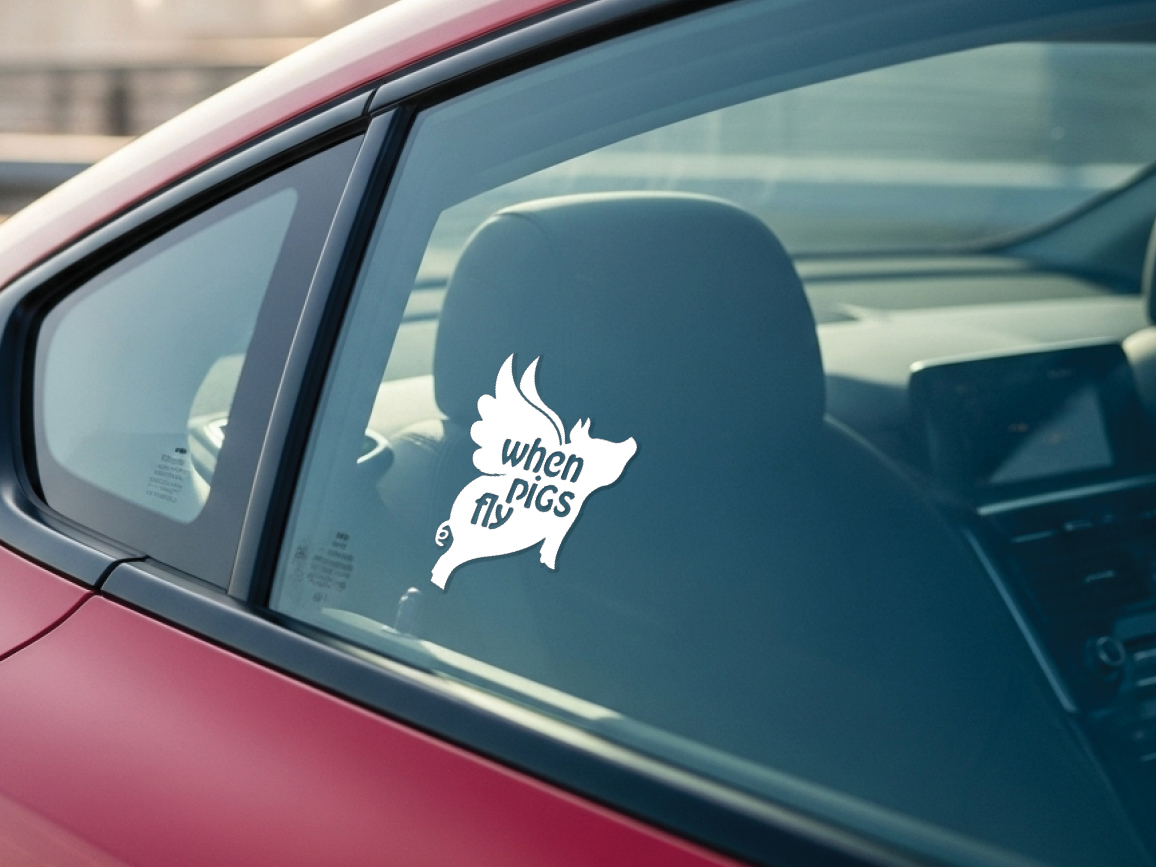 When Pigs Fly Vinyl Decal Sticker: Car, Window, Laptop