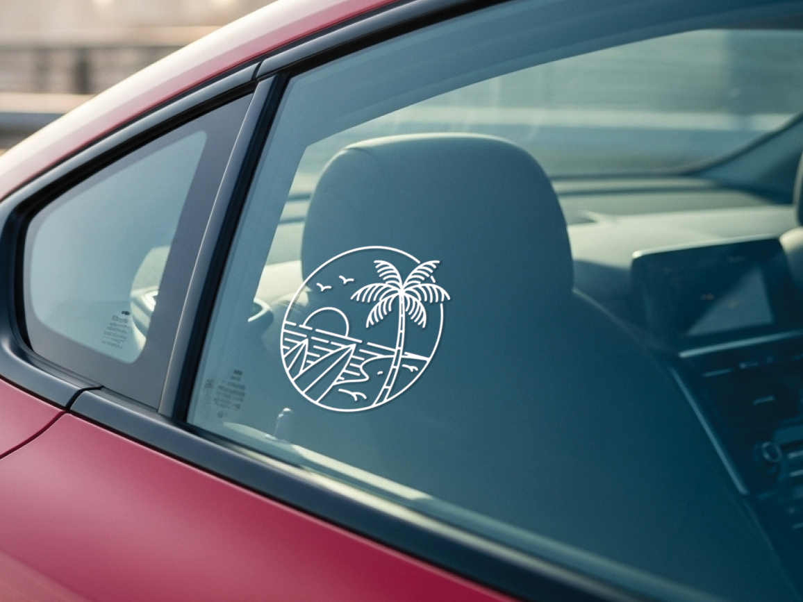 Beach Vinyl Sticker Decal