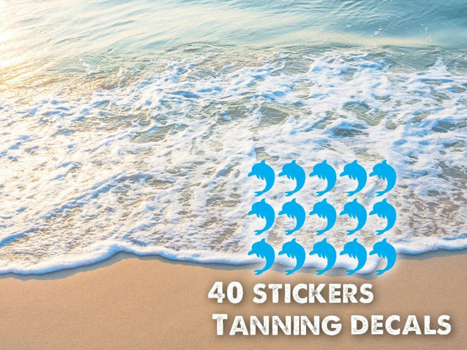 Dolphin Tan Line Sticker