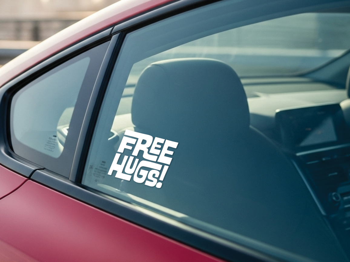 Free Hugs Sticker Decal