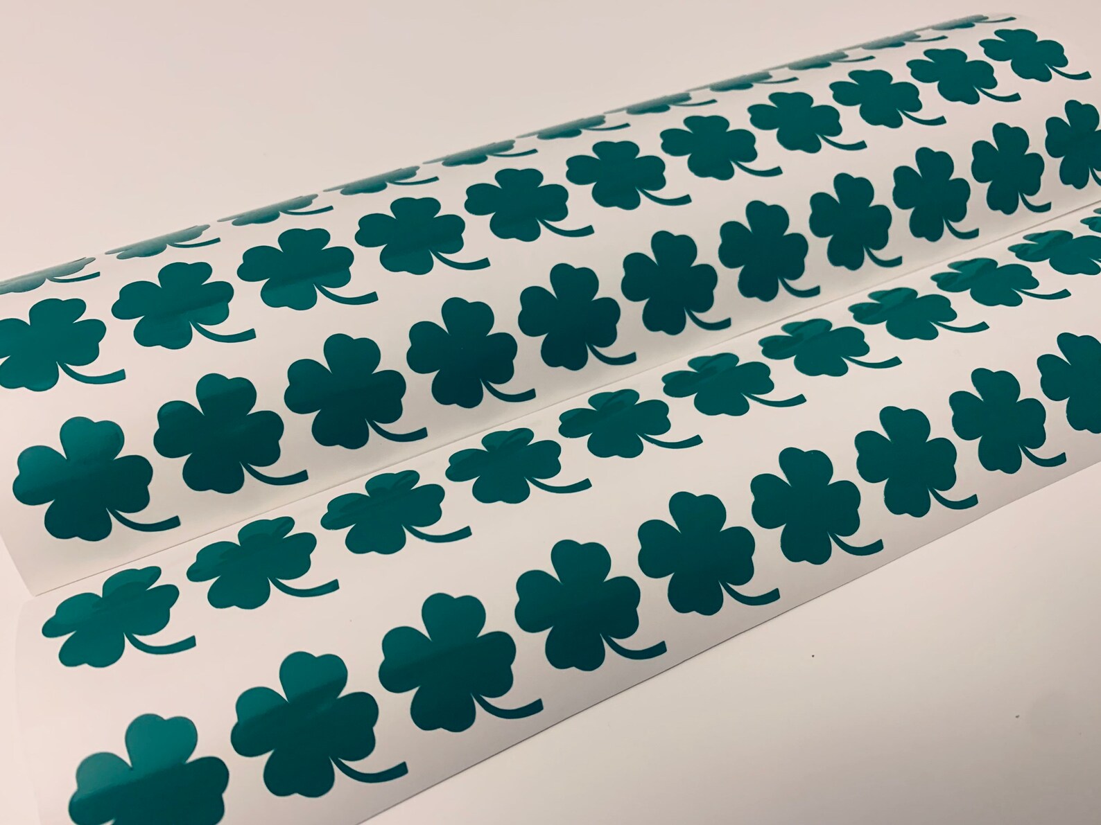 Four Leaf Clover Tan Line Sticker