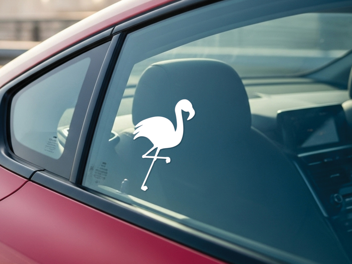 Flamingo Vinyl Sticker Decal