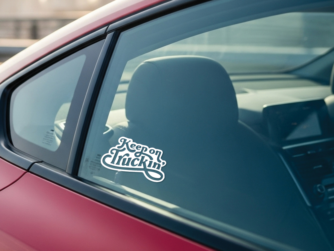 Keep On Trucking Sticker Decal