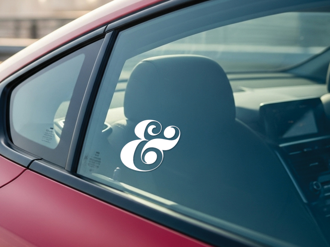 Ampersand Vinyl Sticker Decal