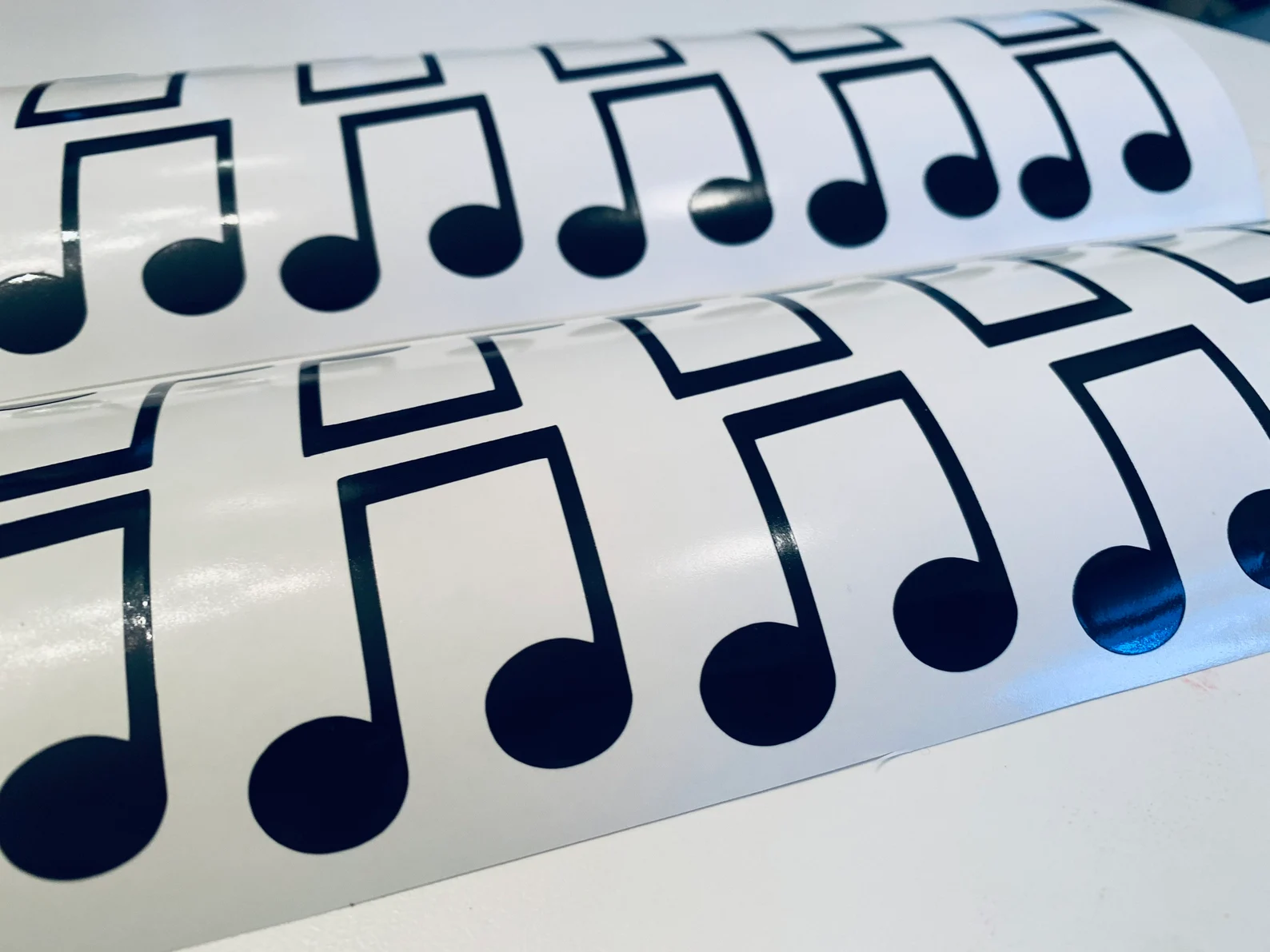 Music Note Tan Line Sticker