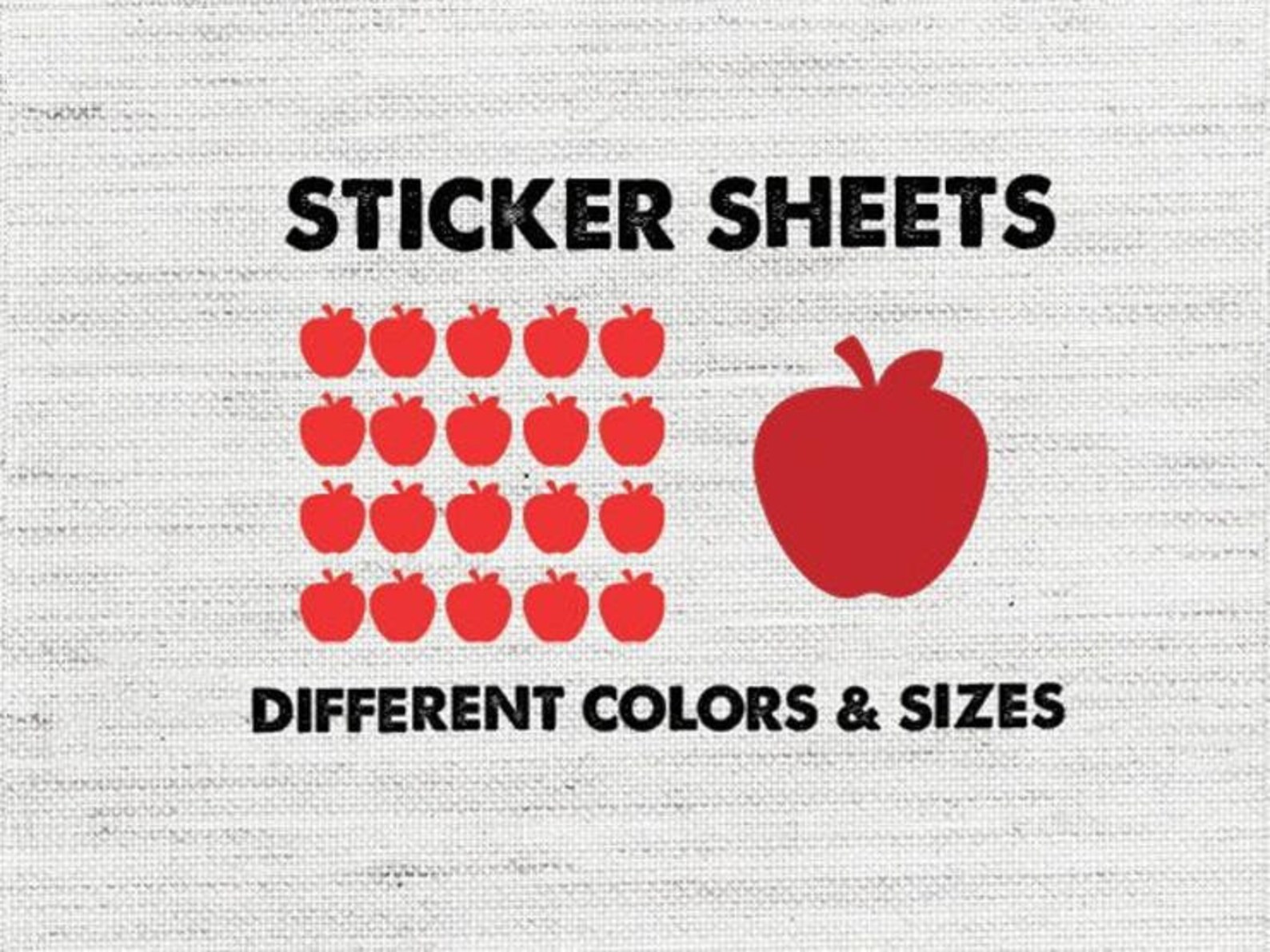 Apple Sticker Sheet