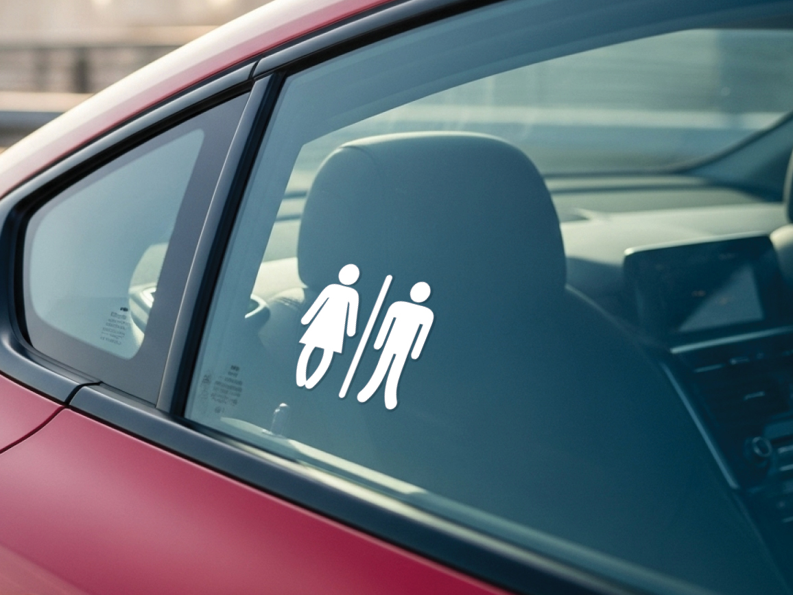 Bathroom Sign Sticker Decal