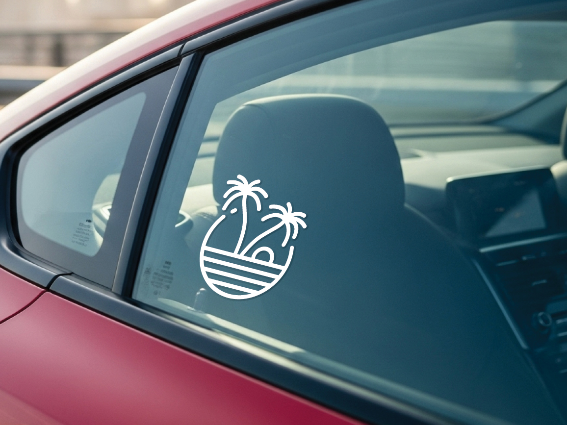 Beach Vinyl Sticker Decal