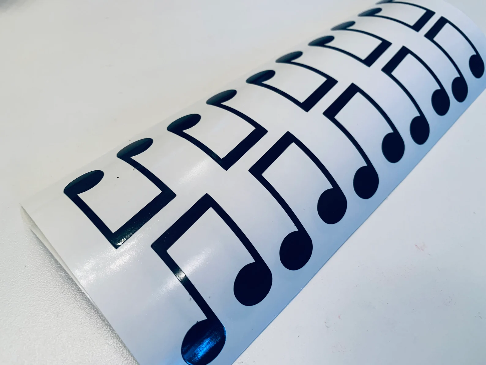 Music Note Tan Line Sticker