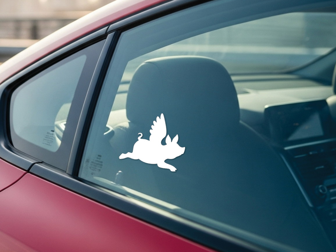 Pigs Fly Vinyl Decal Sticker: Car, Window, Laptop