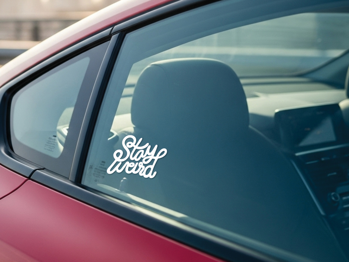 Stay Weird Sticker Decal
