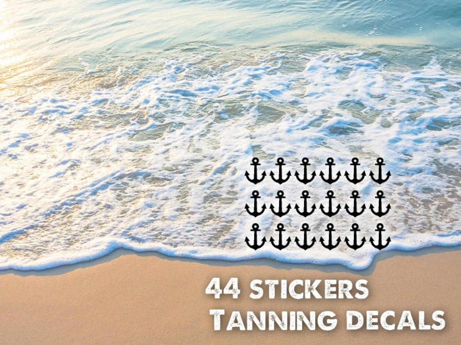 Anchor Tan Line Sticker
