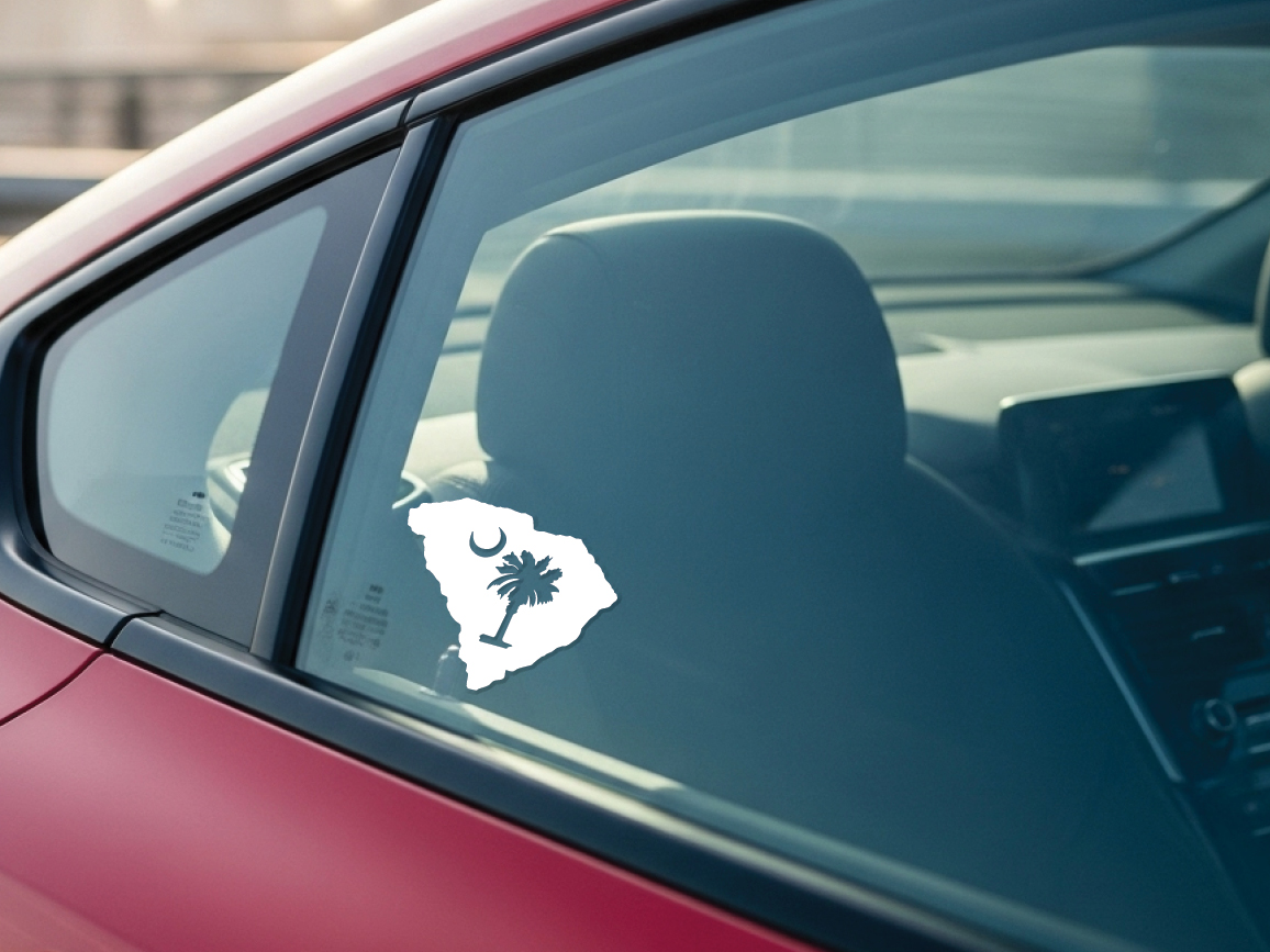 South Carolina Palmetto Vinyl Decal Sticker: Car, Window, Laptop