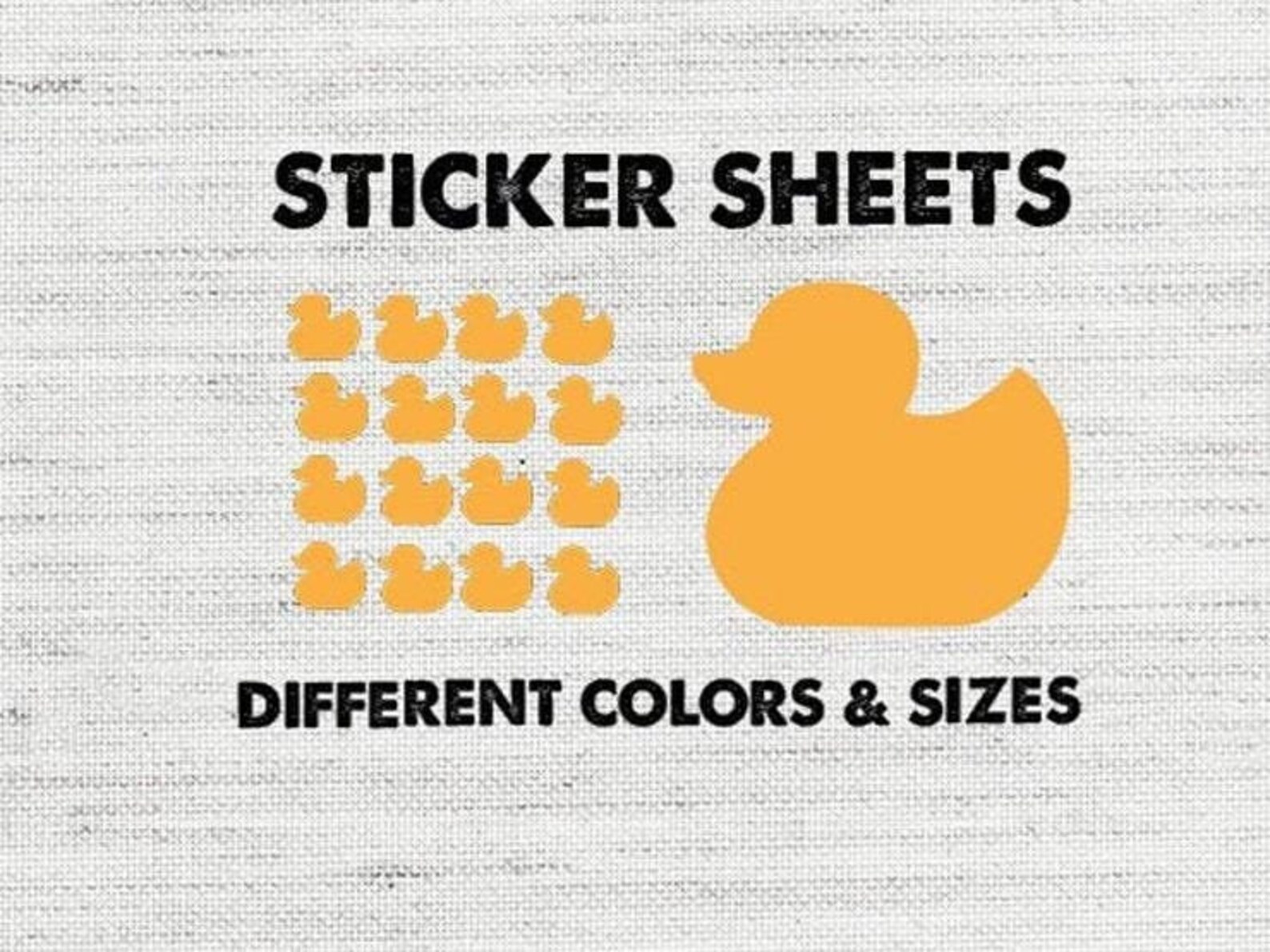 Rubber Ducky Sticker Sheet