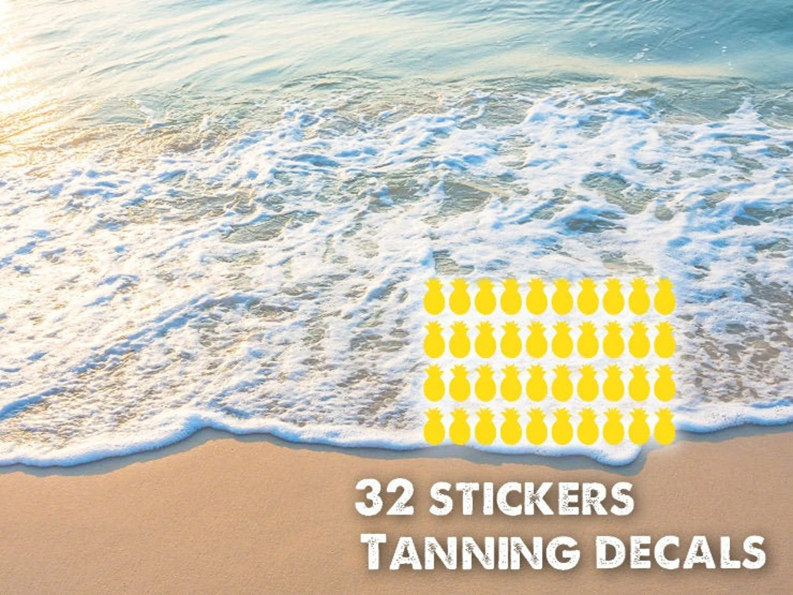 Pineapple Tan Line Sticker