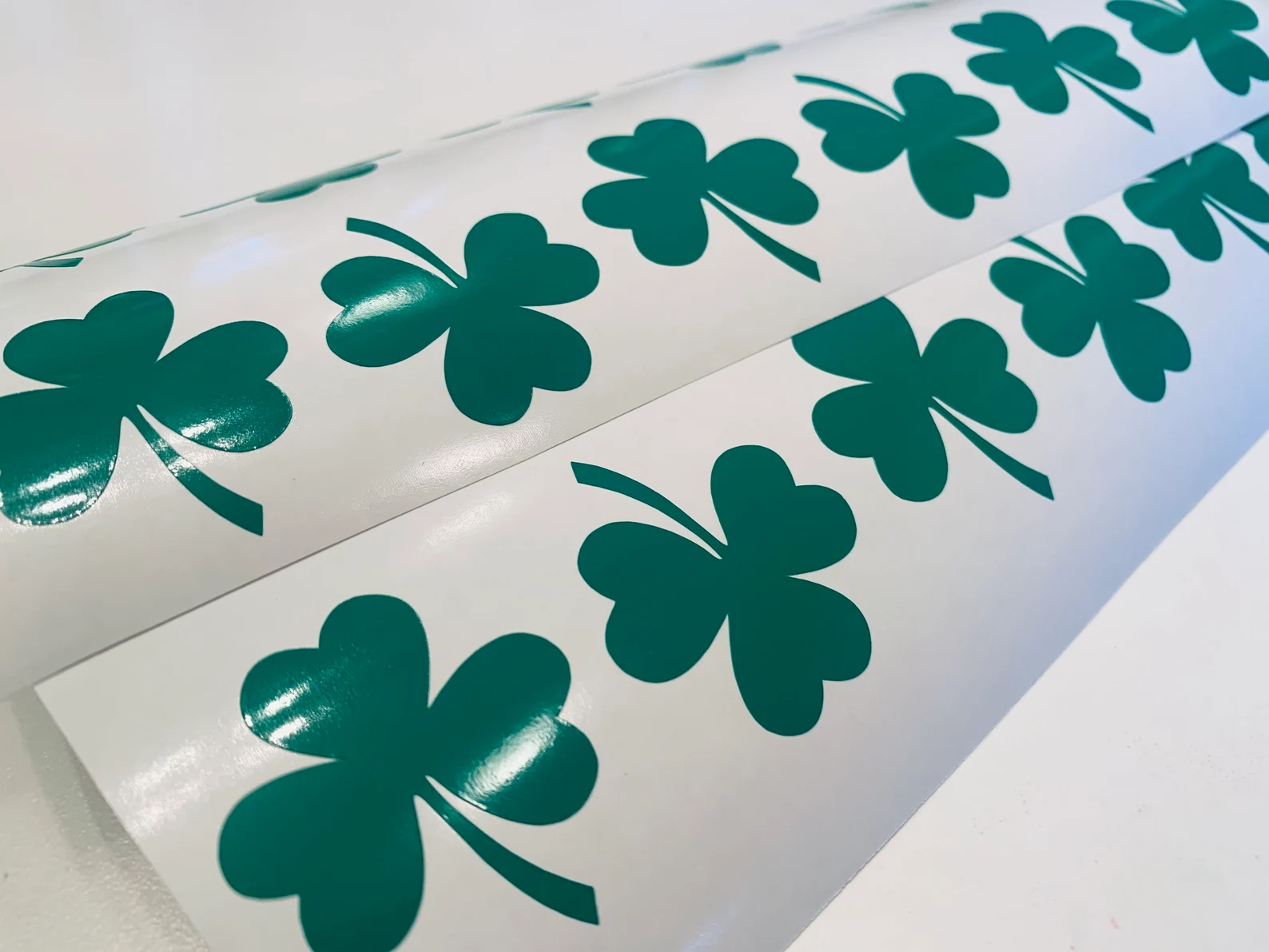 Shamrock Clover Tan Line Sticker