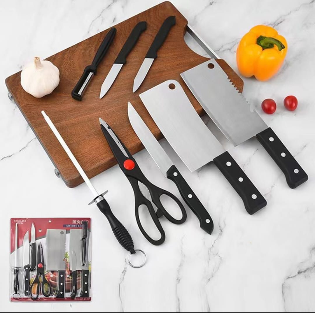Juego de cuchillos de cocina de acero inoxidable