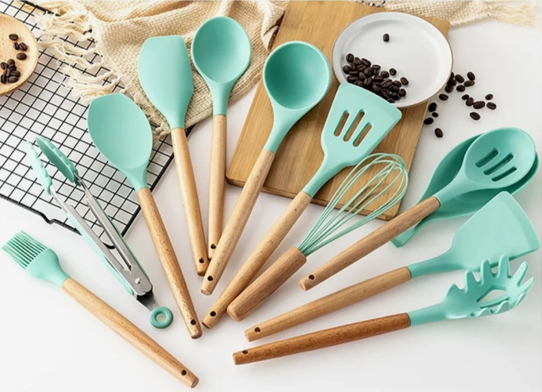 Juego de utensilios de cocina de silicona