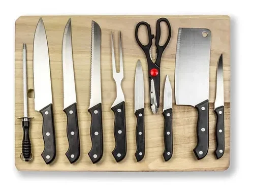 Juego de cuchillos de cocina de acero inoxidable