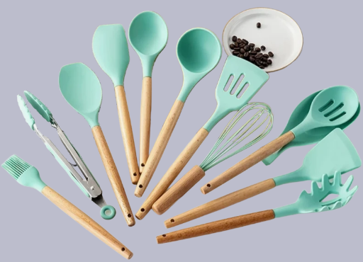 Juego de utensilios de cocina de silicona