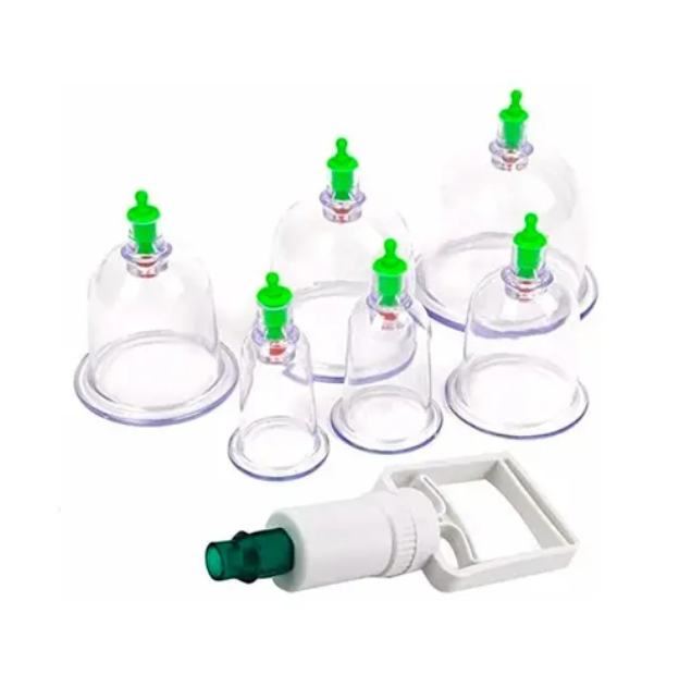 kit de ventosas con bomba para terapia