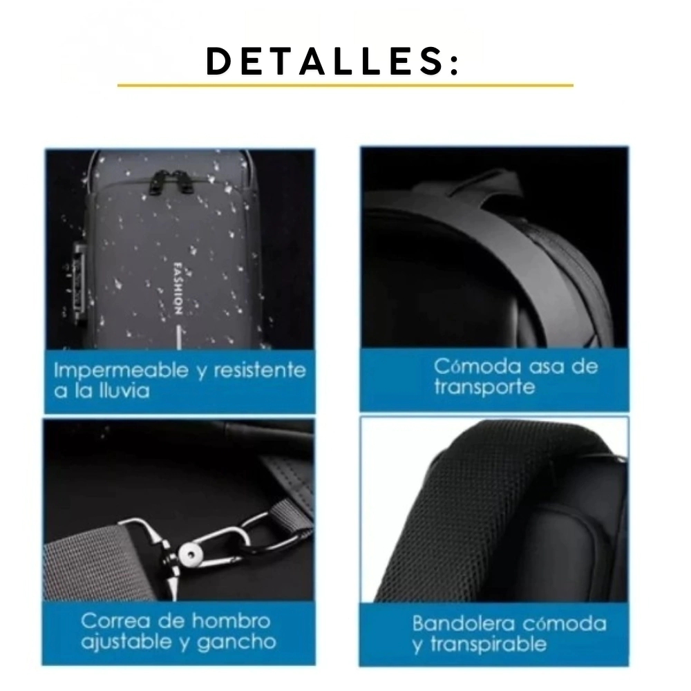 Mochila resistente para hombre