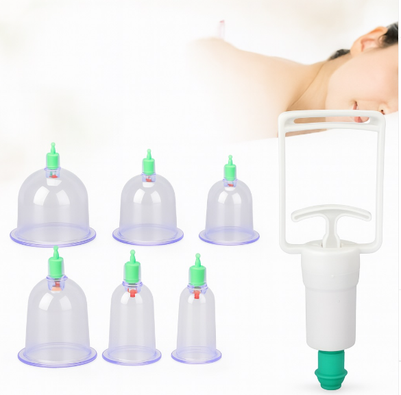 kit de ventosas con bomba para terapia