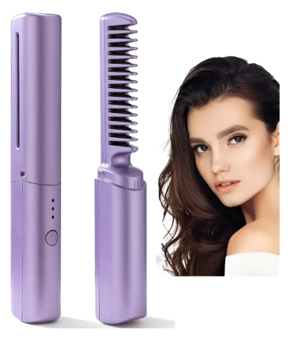 peine alisador 2 en 1 (recargable)