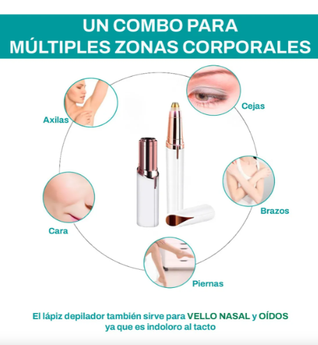 depiladora facial 2 en 1