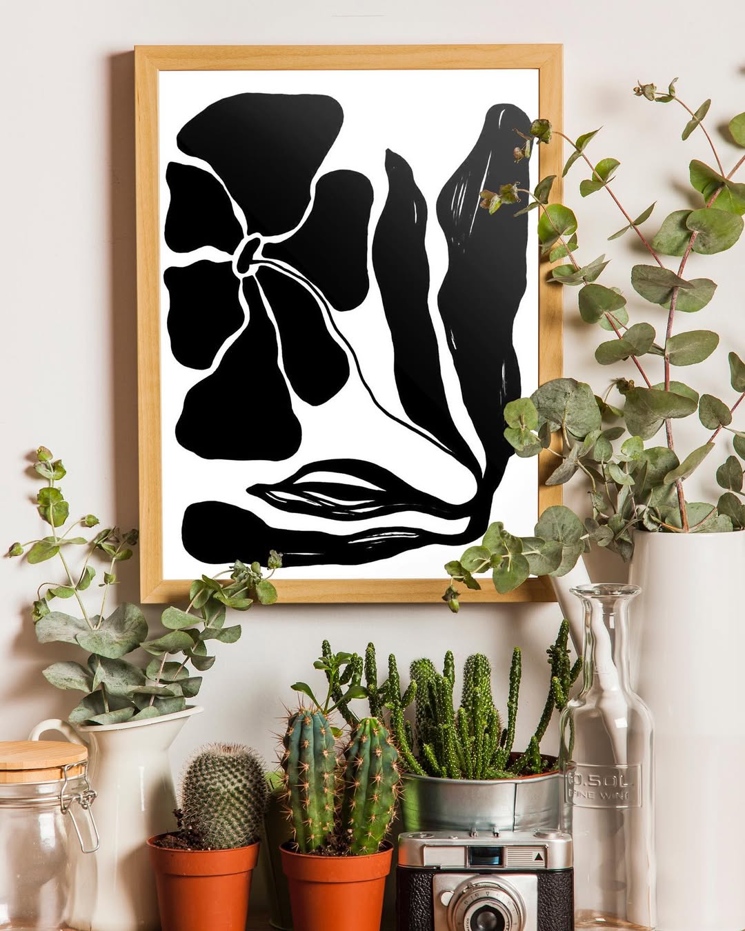 Quadros Trio Flores de Casulo