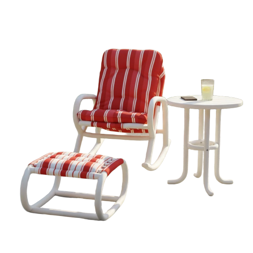 Rock And Roll Outdoor Patio Rocking Chair Set