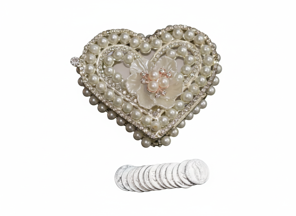 Arras corazon perlas