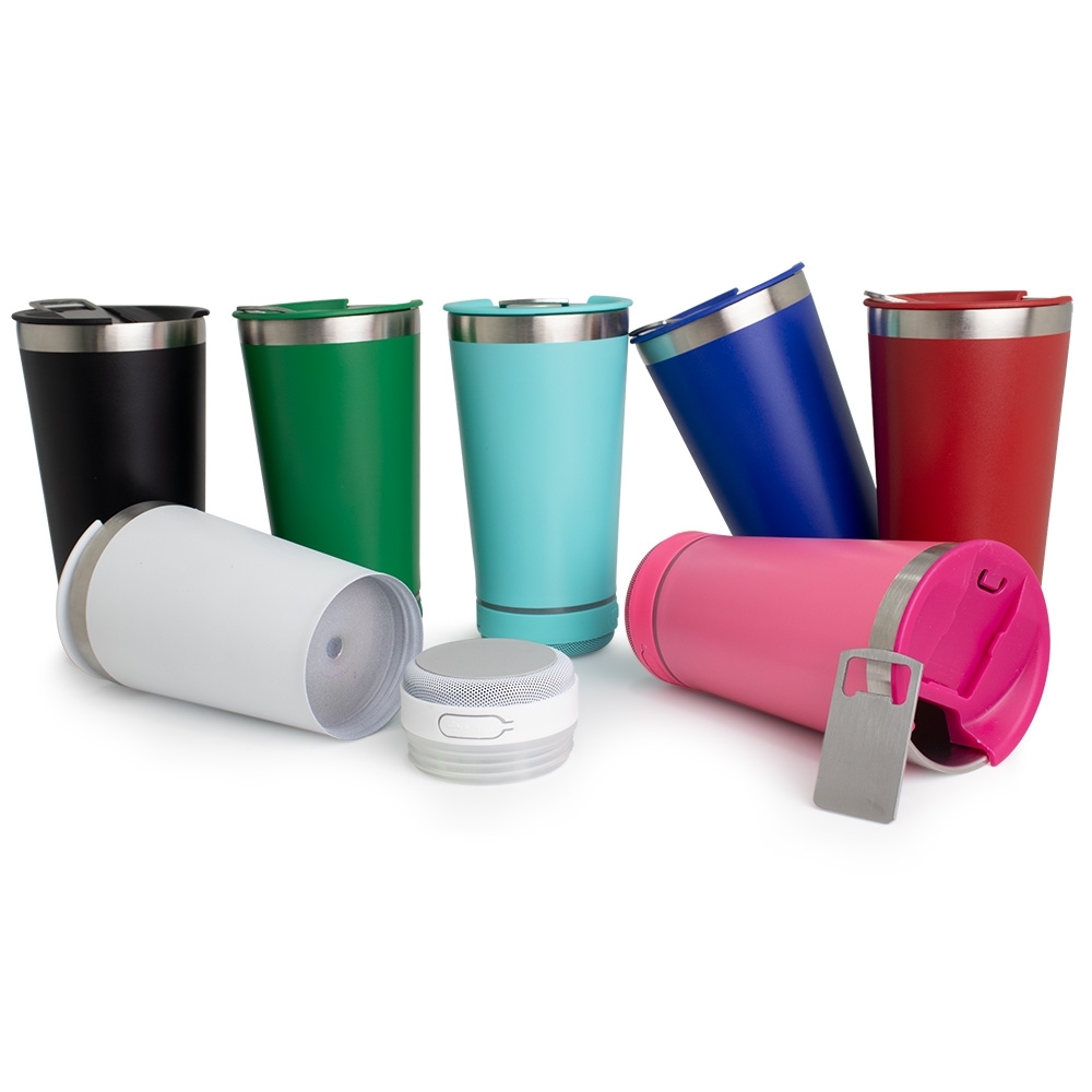 Copo Térmico 400ml com Caixa de Som 18749B