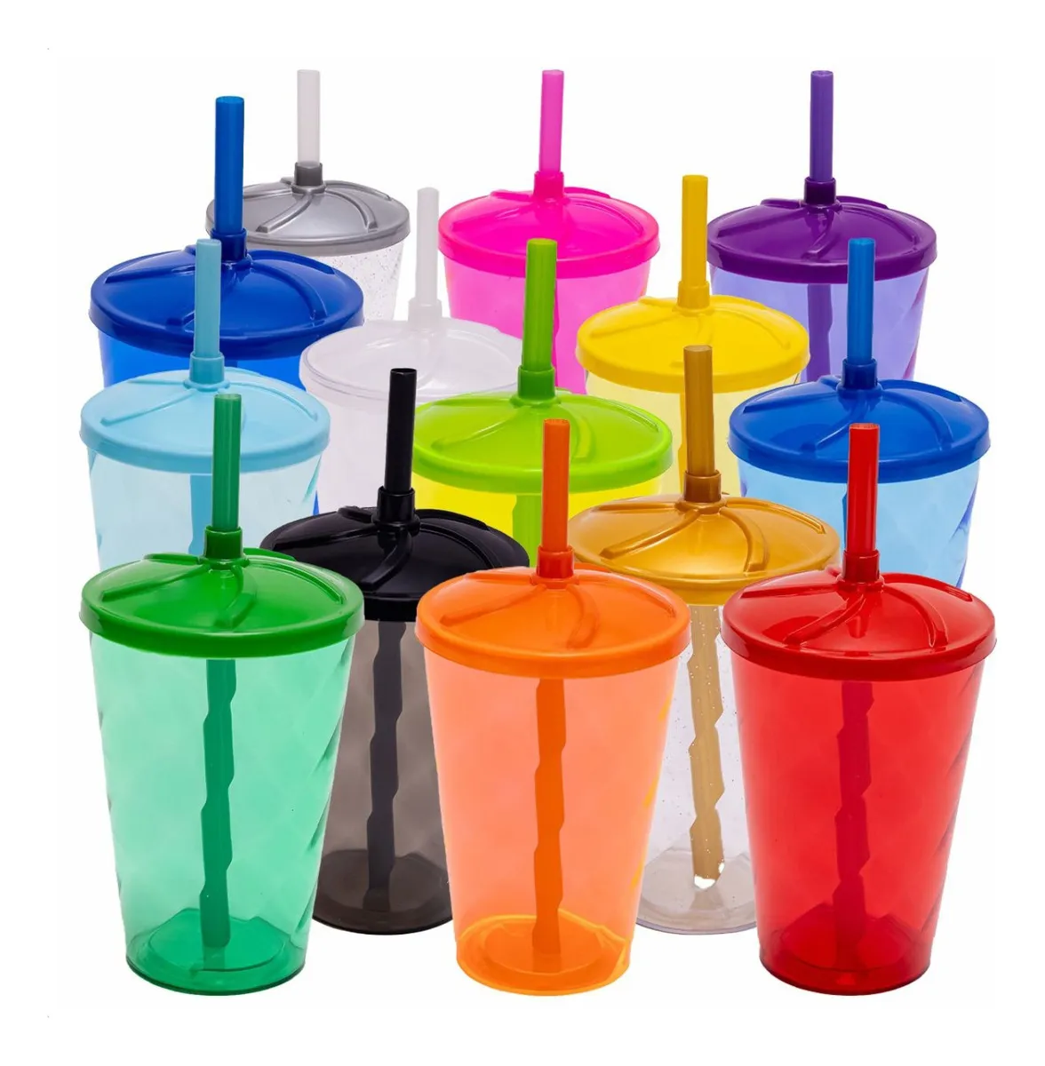  COPO TWISTER 550ML LISO TAMPA E CANUDO