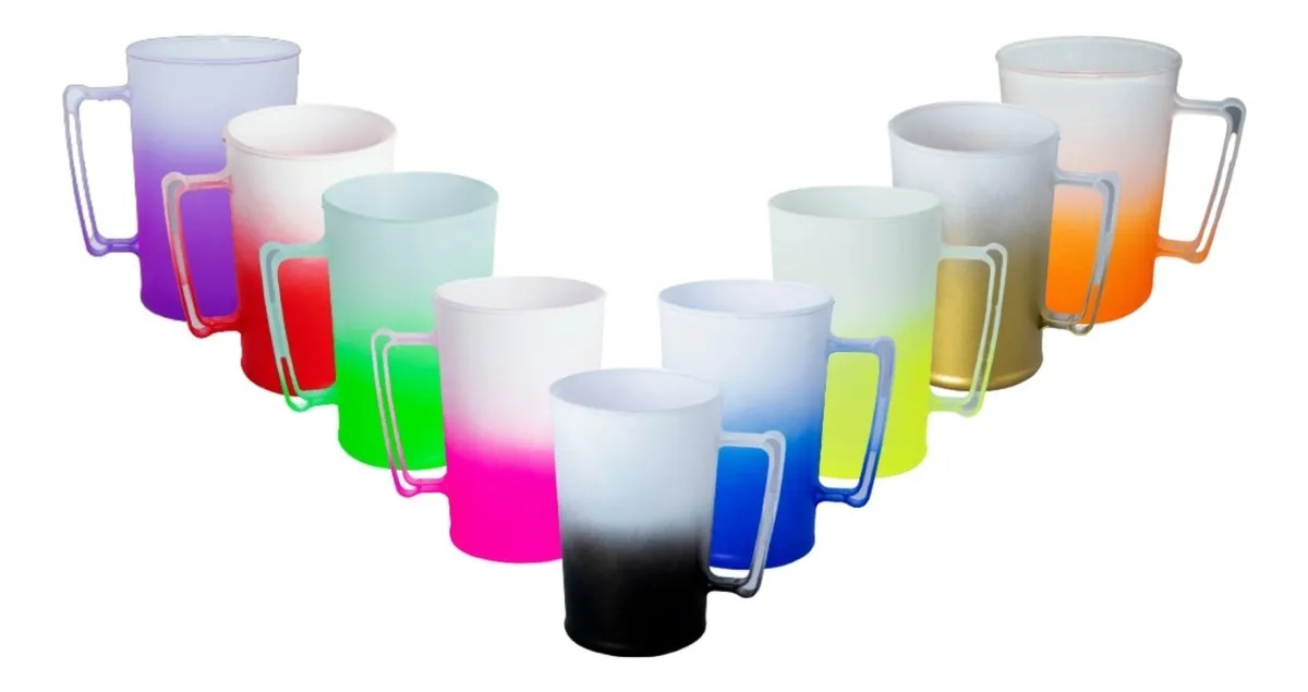 CANECA CHOPP 500ML  - JATEADO DEGRADÊ