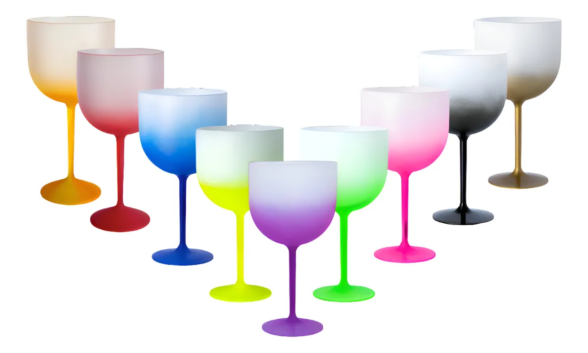  TAÇA DE GIN 580ML 65G - JATEADO DEGRADÊ